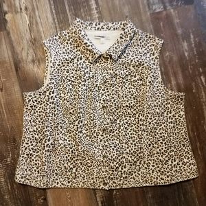 Cheetah Print vest